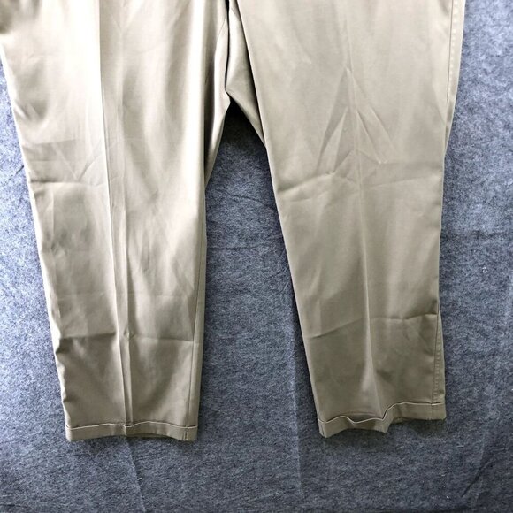 Nike Golf Pants Mens Size 40x30 Beige Flat Front Straight Performance Chino - Picture 5 of 11